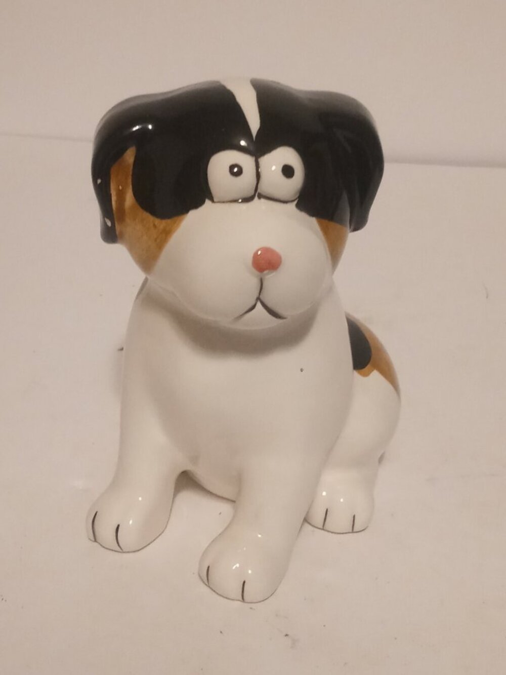 Vintage K's Collection  Dog Bank w/Stopper 5" Tall